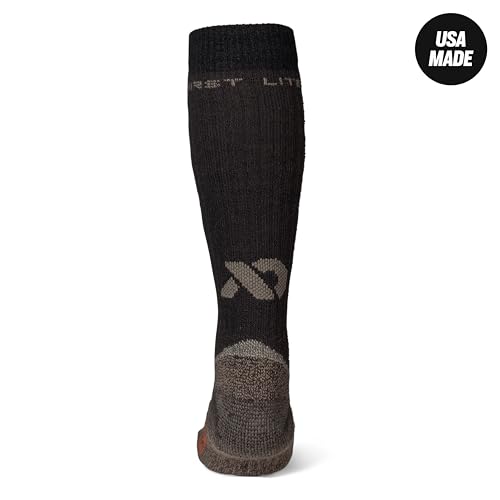 First Lite Late Season Merino Wool OTC Socks - Heavyweight Thermal Boot Socks for Cold Weather Hunting, Made in USA2