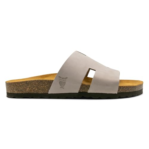 Image of Sandgrens Handmade Unisex Cork Slides | European Top Grain Leather Sandals with Soft Suede Footbed and EVA Rubber Sole | Avila