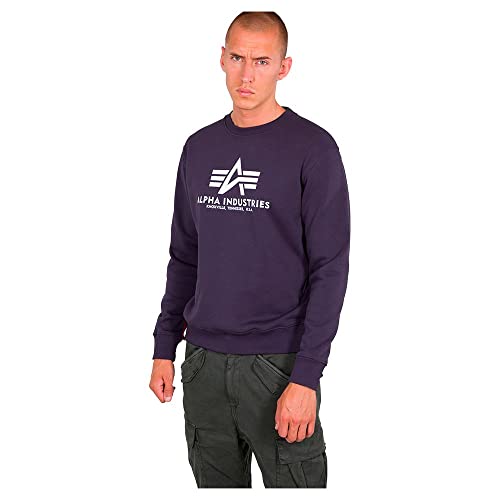 Alpha Industries Basic Sweater Sweatshirt für Herren Nightshade – Ansicht 1
