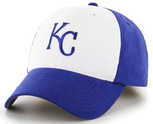Gorra Fan Favorite KC Royals blanca y azul ajustable miniatura 1