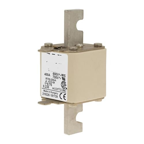 Fusible 170M3309 à extrémité plate pour protection de puissance industrielle série cube