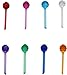 Creative Hobbies Plastic Lites for Ceramic Christmas Trees, Small Pin Globe Light Ornaments, Multi Colors, 250 Piece Pack