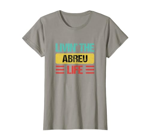 Abreu Name T-Shirt, Women, Slate Grey, X-Small