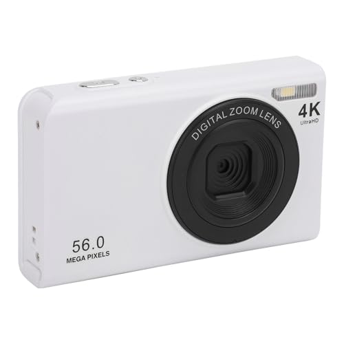 Cámara Digital 4K 56MP Autofocus Zoom 16x Compacta Blanca miniatura 1
