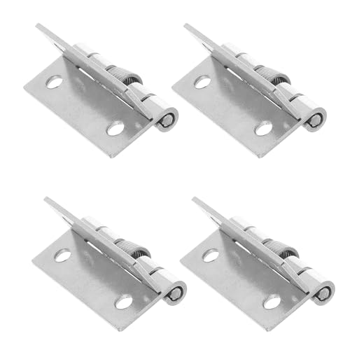 LOORGVEL 4 piezas Bisagras de Resorte de Acero Inoxidable Autocierre Silencioso Resistentes Rayaduras para Puertas de Cocina Armarios y Exteriores