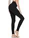 baleaf Leggings for Women with Pockets Tummy Control Compression Workout Athletic Running High Waisted Yoga Pants Black L