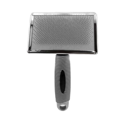 GermanHart Rasqueadeira Emborrachada Tamanho P para Cães, Pequeno, Cinza