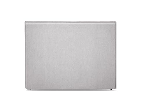 WIN REST Cabecero de Cama Duna Tapizado Lino Tela Antimanchas, Fibras Naturales, Tacto Fresco, Moderno y Elegante, Color Lino Perla, Cabecero 190X120 cm (Cama 180)