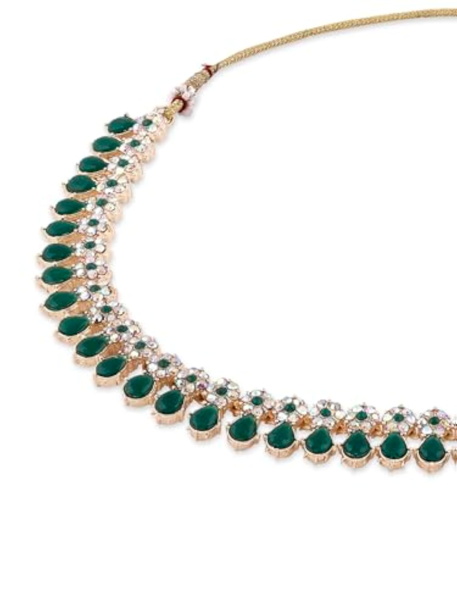 Green Unicorn Diamonds & Stones Jewelry Set-ZPFK16623