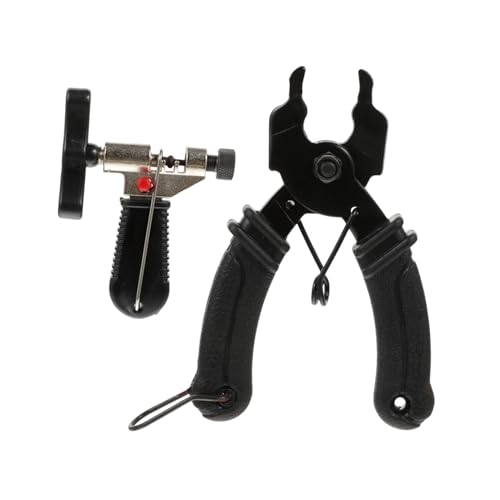 Abaodam 2 Tool Multifunctional Universal Bicycle Chain Tool Pliers Bike Chain Breaker Remover Torque Removal Repair Install Clamp Bike Chain Tool Black