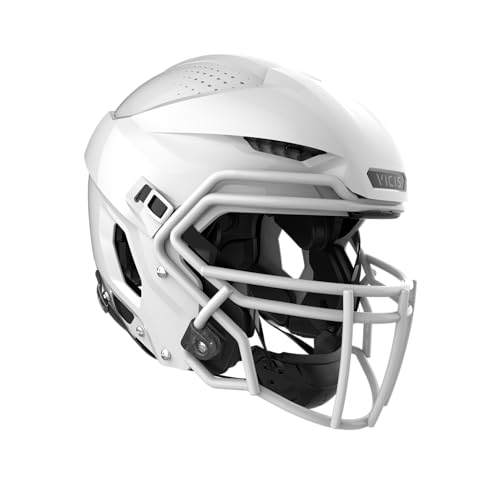 VICIS ZERO2 Trench Football Helmet, SC-223-S Facemask Attached, White, X-Large