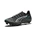 Puma Mens Ultra 5 Pro Firm, Artificial Ground Soccer Cleats, Puma Black-Puma Silver-Bright Aqua, 9.5, Medium