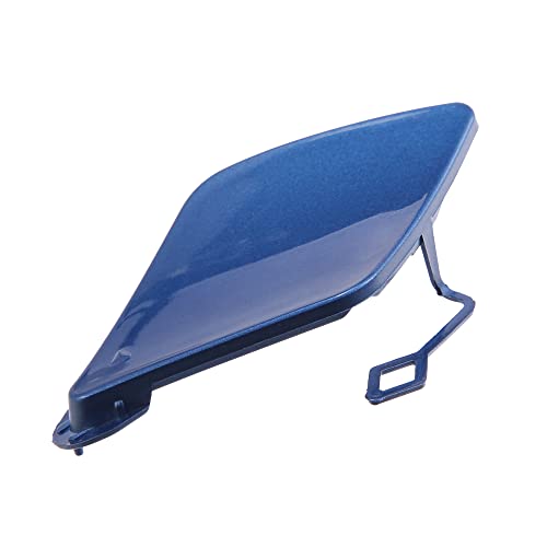 X AUTOHAUX Car Front Bumper Tow Hook Cover 51118067961 for BMW 3 Series F30 M-Sport 2013-2018 Tow Hook Eye Lid Cover Trailer Cap Blue