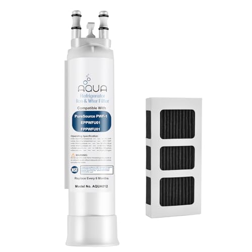 Image of FPPWFU01 Water Filter Replacement Compatible with EPPWF01 PureAdvantage PWF-1 FPPWFU01 PurePour PWF-1Refrigerator Water Filter & PureAir Ultra II PAULTRA2 Air Filter Combo(1+1-Combo)