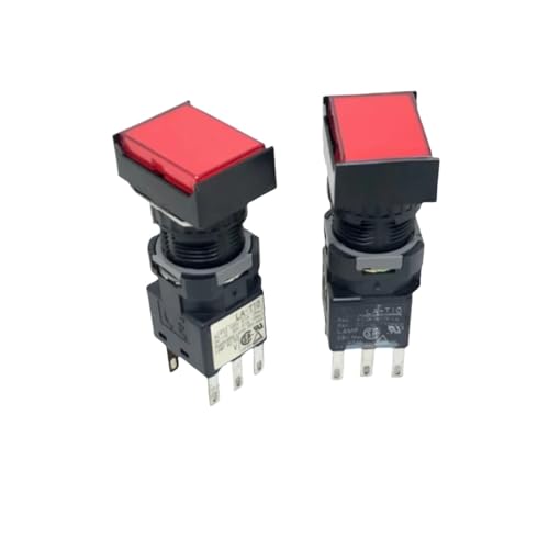 Interrupteur à bouton 6 broches rouge M C50 LA3L-M1T14R commutateur industriel