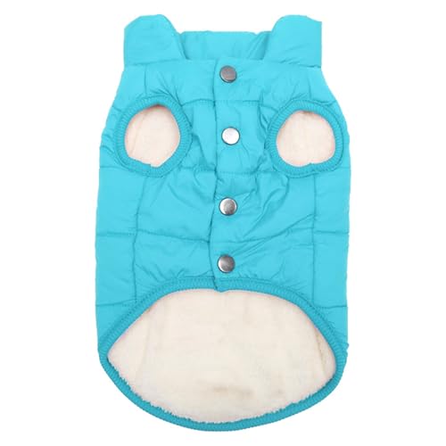 冬の犬のコート毛皮のような裏地無地防風防寒着コート子犬の服子犬の服着やすい大型犬用犬防寒着