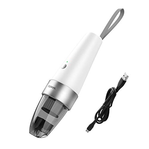 Dongxin Handheld Rechargeable Cordless Wet and Dry Portable Vacuum Cleaner with Powerful Suction- 120W (White)