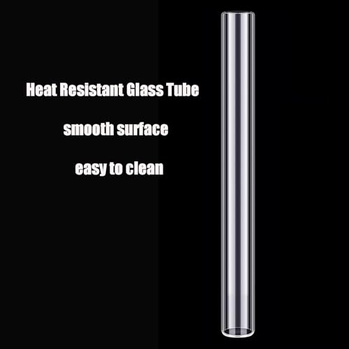 Image of 8 Pack Borosilicate Glass Tubes Kit - 12mm OD 4 inch Long 2mm Thick Wall