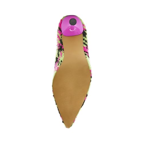 Betsey Johnson Womens Parkker Shimmer Houndstooth Kitten Heels4