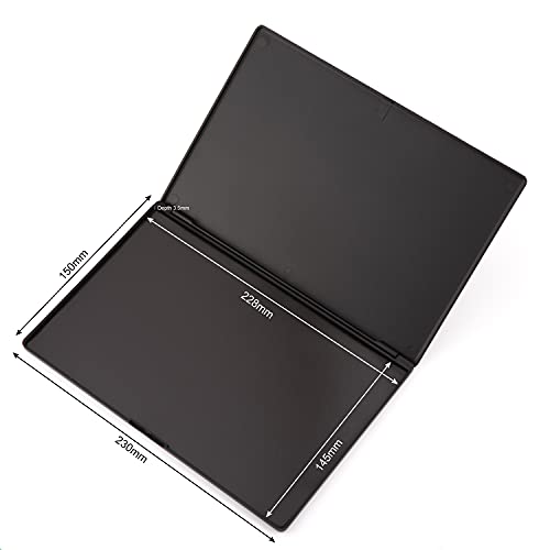 Allwon Large Empty Magnetic Plastic Eyeshadow Makeup Palette With 15Pcs Adhesive Empty Palette Metal Stickers For Eyeshadow Lipstick Blush Powder #TOP1