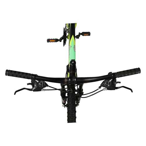Image of Hero hustle cycle, 29 inch tire size with steel frame, 21 speed gear with disc brake and front suspension, Yellow, 1