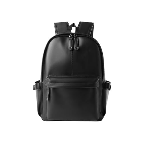 Mochila de viaje grande de cuero para portátiles y ejecutivos masculinos