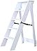 Tabouret pliable Tabouret Pliant Étapes en bois Étapes en bois 5 Étape Blanc Lightweight Plefweight Ste-Tabouret Multi-usage Steille de roulement Pliante Fadies Écailles d'escalier d'escalier d'escali