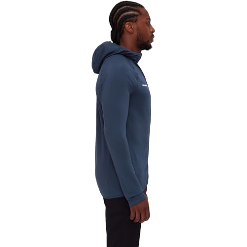 Mammut Men's Aenergy Light ML Hoodie Jacket, Navy, XL, Transparent/Green, X-Large2