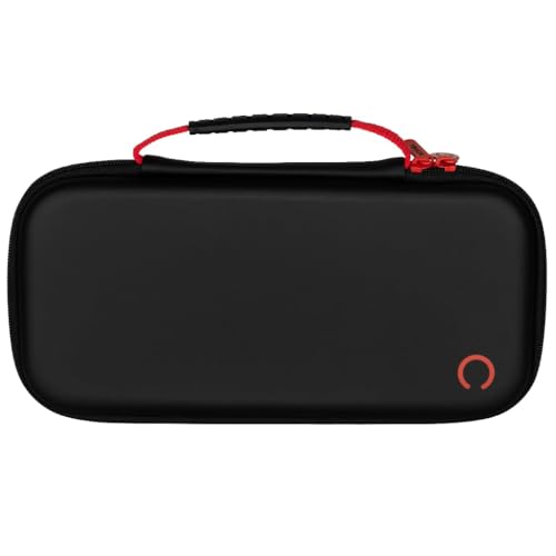 Konix Housse de Protection et Transport Console Nintendo Switch 2 - Filet Rangement Accessoires - 8 Compartiments Jeux - Noir