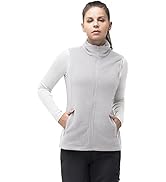 33,000ft Damen Fleece Weste Jacke Standkragen Ultraleicht Outdoor Westen Tops mit Taschen Reißver...