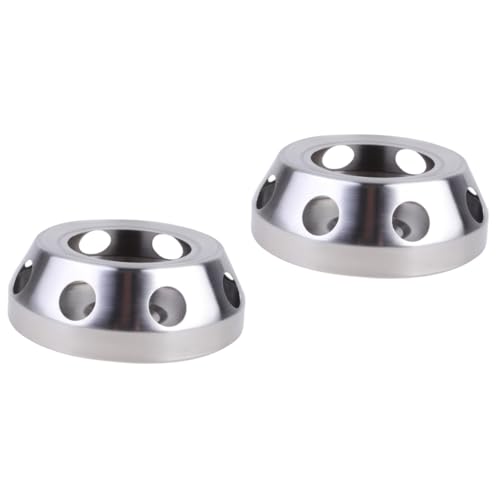 Ciieeo 2pcs Tea Warmer Teapot Candle Holder Stainless Steel Base Milk Warmer Decorative Candle Stick