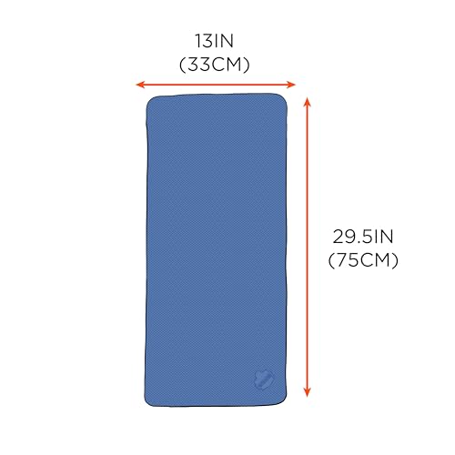 Ergodyne Chill-Its 6602 Evaporative Cooling Towel, Blue 13 inches x 29.5 inches