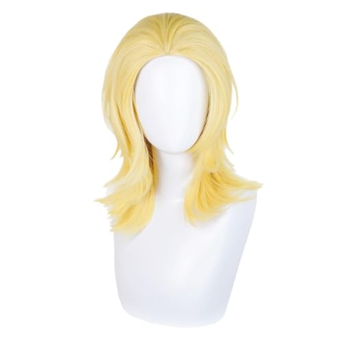 ���\�R�X�v���E�B�b�O �t���E�B�b�O �E���t�e�[�� ���� 45cm �ϔM�J�c�� ���p�^ �C�x���g �p�[�e�B�[ �ϑ����� Cosplay Wig ���F�W�J �X�^�C�����O �j���p �����p �w���� ������ �R�X�`���[������ (�J���[053)