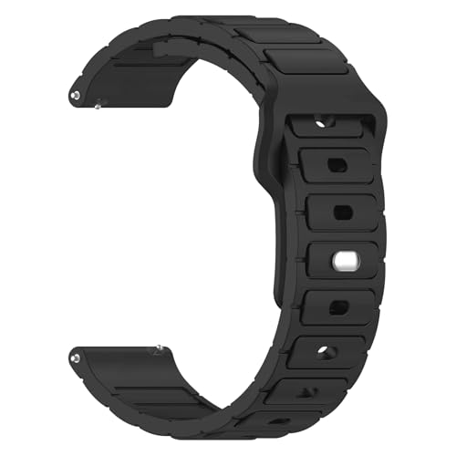Image of ACM Watch Strap Silicone Belt 22mm compatible with Universal 22mm Size Replacement Strap Smartwatch Sports Button Closure Band