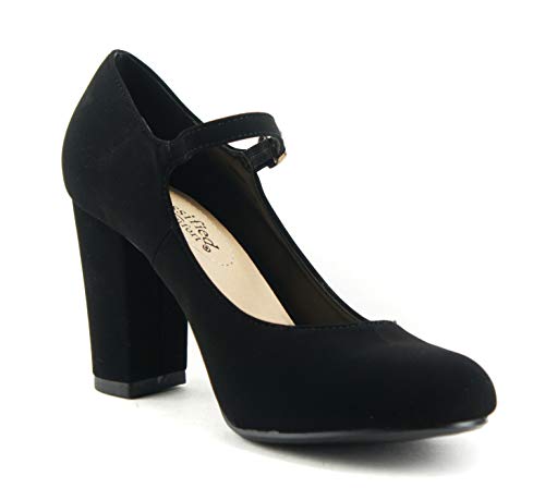 CITYCLASSIFIED Comfort Women's Closed Toe Ankle Strap Block Heel4