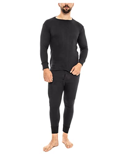 Heat Stoke Men's Thermal Long Sleeves T-Shirt Long Johns Trouser Warm Base Layer Black Charcoal S,M,L,XL,XXL - Image 4