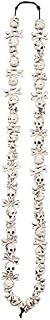 Skull and Bones Necklace Skull and Bones Bracelet Taglia unica Bianco