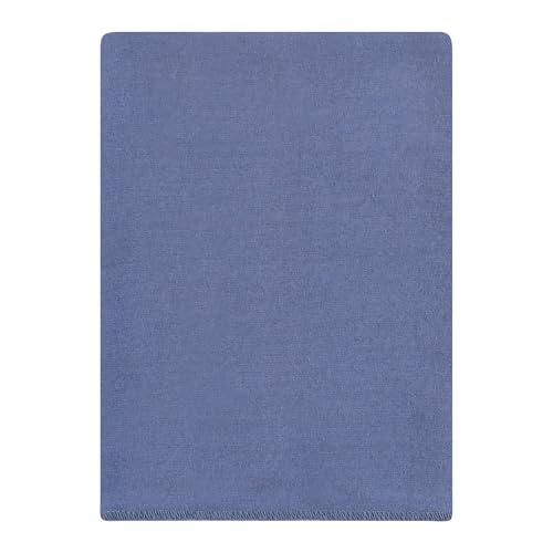 Image of Hudson Baby Unisex Baby Cotton Flannel Burp Cloths 12-Pack Bundle, Blue Cosmos, One Size