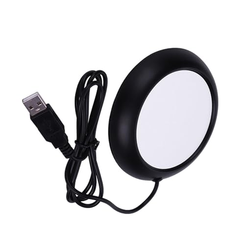 Riuulity Copa de Madera USB de Calentamiento de café de té de Consultorio Duradero para la Oficina Segura para el Hogar y la Oficina (negro mate)