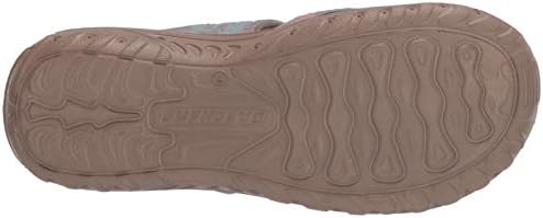 Skechers Women's Foamies Reggae - Rainforest Slide Sandal, Taupe, 11 | Image 3