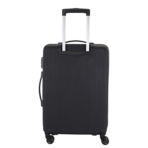 Image of Kamiliant Polypropylene KAM Hard Shell 8 Wheels Double Spinner Suitcase Might DW SP68CM Black,Medium