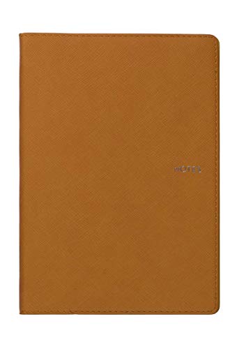 Collins Ruled Melbourne Journal - Cute Notebook for Office, Home, School, Business Writing - A5 Size Journal with Feint Ruled Pages for Note Taking, Journaling - Contains Translucent Storage Pocket (Yellow)