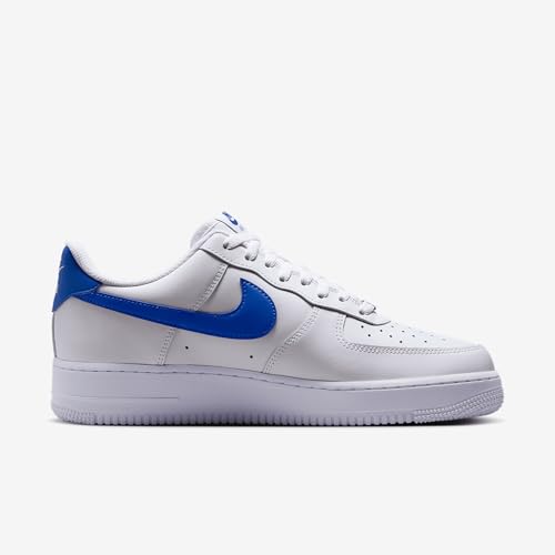 Nike Air Force 1 '07 Men's Shoes (FJ4146-113, White/White/Hyper Royal)3
