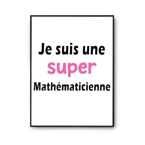 Affiche mathématicienne - Trouvez enfin le cadeau idéal pour une prof de maths