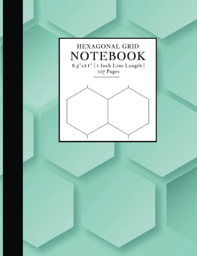 Hexagonal Graph Paper Notebook 8.5