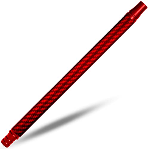 Little Dragon® Boquilla de carbón rojo para shisha - 100% carbono auténtico de 30 cm - Boquilla de carbono cómoda y ligera para shishaa (rojo) thumbnail