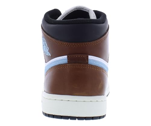 Nike NIKE Air Jordan 1 Mid SE Men's Shoes (FQ7831-142, White/Black/Sail/Blue Grey) Size 11.5