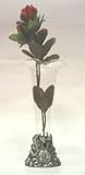 Pewter Sun Vase Holder w/Blown Glass Vase (Item # 1452)