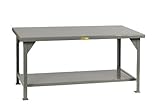 Little Giant WW-4284 Welded Steel Workbench, 1 Lower Shelf, 10,000 lb. Load Capacity, 34' x 84' x 42', Gray