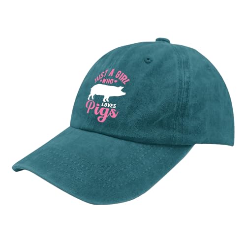Just A Girls Who Loves Pigs Sun Hat Men's Hat Womens Sun Hat Gifts for Him Sun Cap2